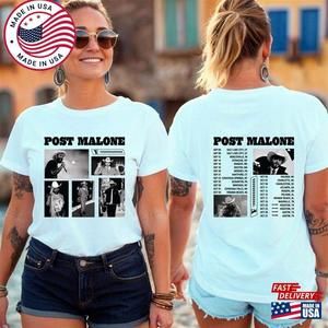 Post Malone Shirt Posty Tour 2024 Rap Music Shirt  Classic 2 Sided